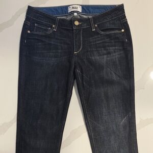 Paige: Jimmy Jimmy Skinny Dark Wash Jeans: Size 27